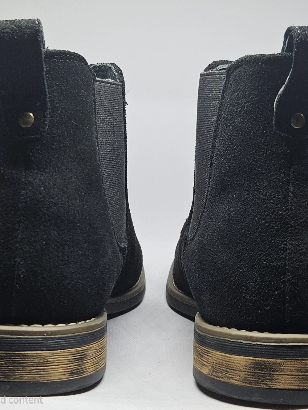 Bruno Marc New York Men's Black Suede Chelsea Boots - Classic Slip-On Sz. 9